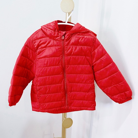 Gap toddler red lightweight puffer jacket - Picture 1 of 5